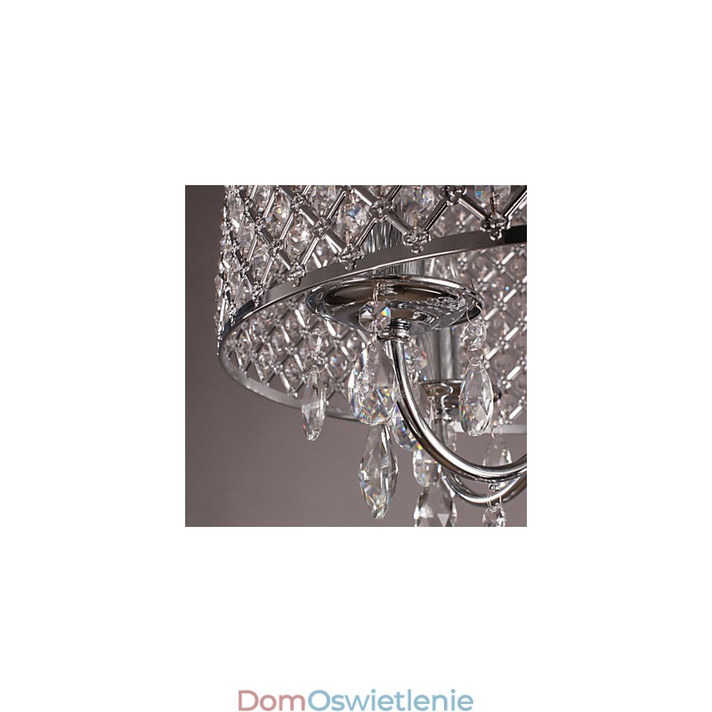 Tradycyjny klasyczny kryształowy chromowany metalowy żyrandol