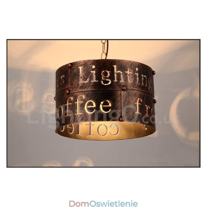 1 Światło Retro Vintage Wisząca Lampa Cafe House Wisząca Lampa