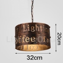 1 Światło Retro Vintage Wisząca Lampa Cafe House Wisząca Lampa