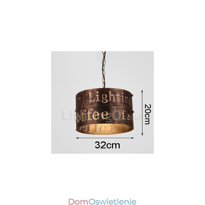 1 Światło Retro Vintage Wisząca Lampa Cafe House Wisząca Lampa