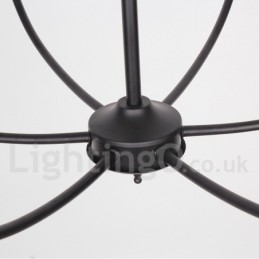 Żyrandol w stylu retro-współczesnym ze świecą