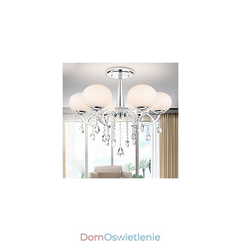 Nowoczesny współczesny kryształowy galwanizowany metalowy żyrandol