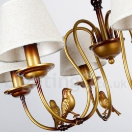 8-punktowy nowoczesny współczesny rustykalny retro żyrandol w stylu świec