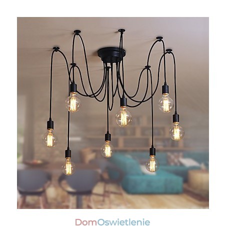 8 świateł żyrandol wiszący lampa tradycyjna klasyczna retro metalowa 8 świateł żyrandol wiszący lampa tradycyjna klasyczna retro metalowa