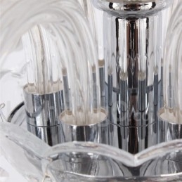 8-punktowy nowoczesny żyrandol w stylu świecy kryształowej K9