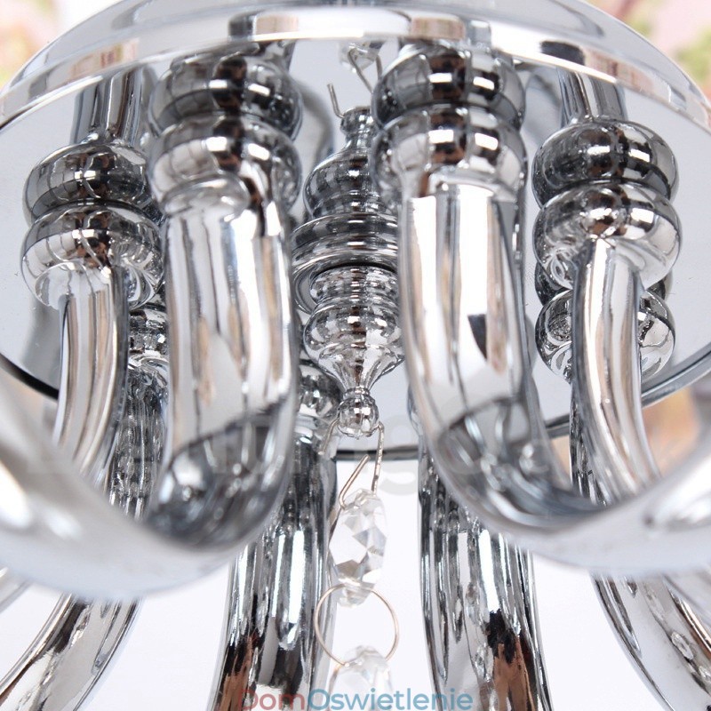 8-punktowy nowoczesny żyrandol w stylu świecy kryształowej K9