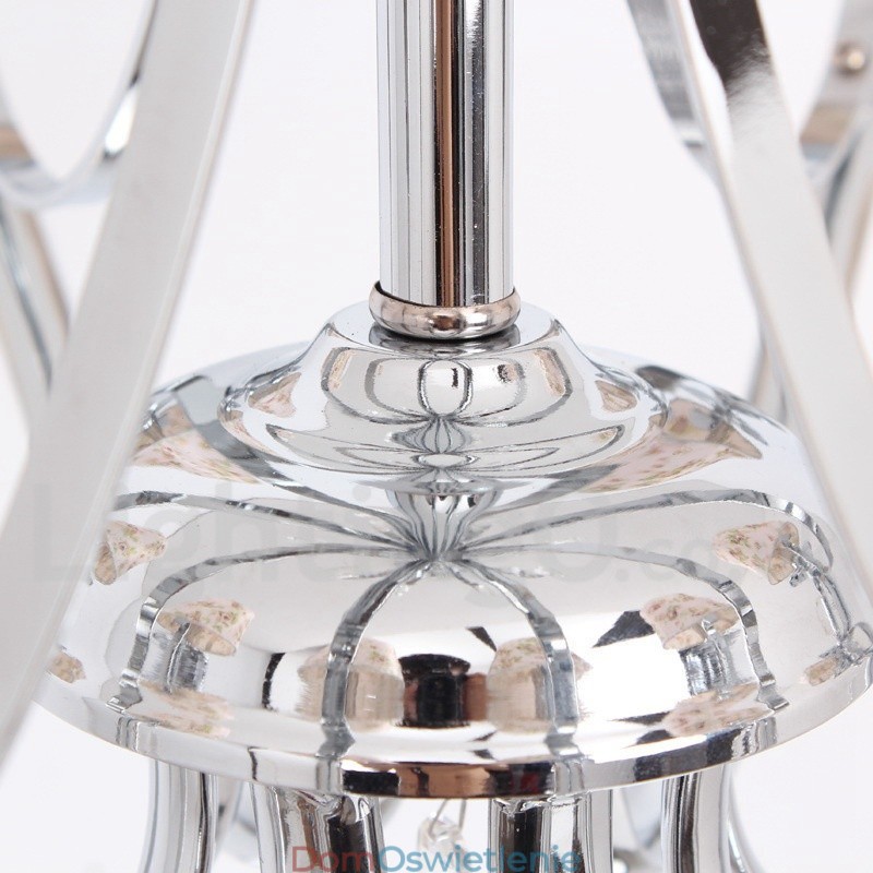 8-punktowy nowoczesny żyrandol w stylu świecy kryształowej K9