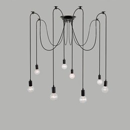 8 świateł żyrandol wiszący lampa tradycyjna klasyczna retro metalowa