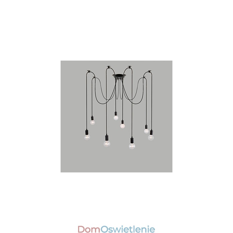 8 świateł żyrandol wiszący lampa tradycyjna klasyczna retro metalowa
