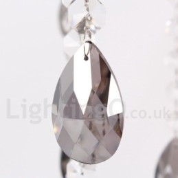 6-światłowy żyrandol w kształcie świecy kryształowej K9