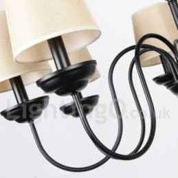 3-punktowy rustykalny retro nowoczesny żyrandol w stylu świec