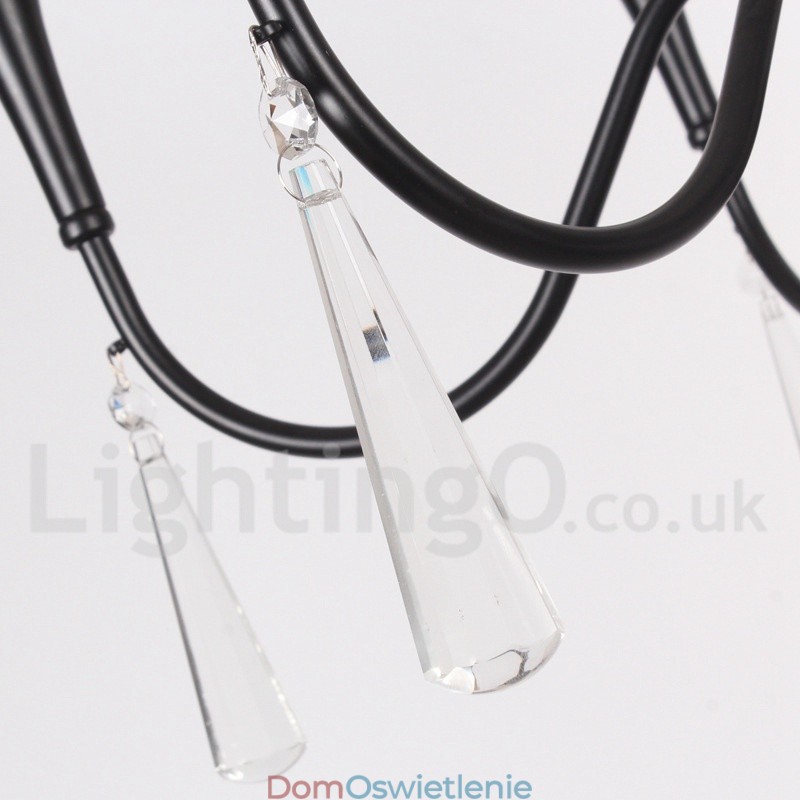 3-punktowy żyrandol w stylu śródziemnomorskim ze świecami