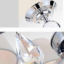 Nowoczesny współczesny kryształowy chromowany metalowy żyrandol