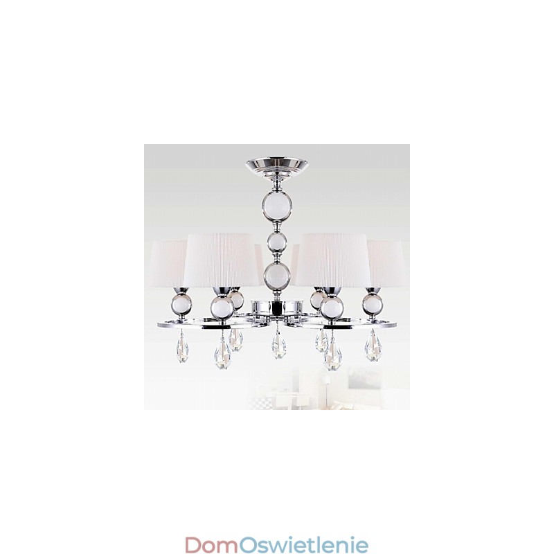 Nowoczesny współczesny kryształowy chromowany metalowy żyrandol