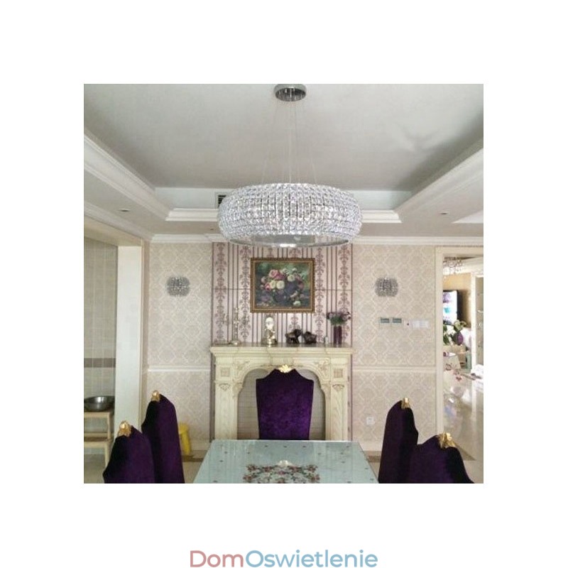 Nowoczesna lampa sufitowa K9 Crystal wisząca do wnętrz żyrandol bębnowy oświetlenie lampy oprawy