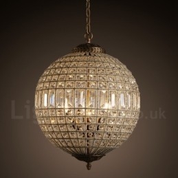 Globe Modern K9 Kryształowa lampa sufitowa wisząca do wnętrz Żyrandol bębnowy Lampy oświetleniowe Osprzęt