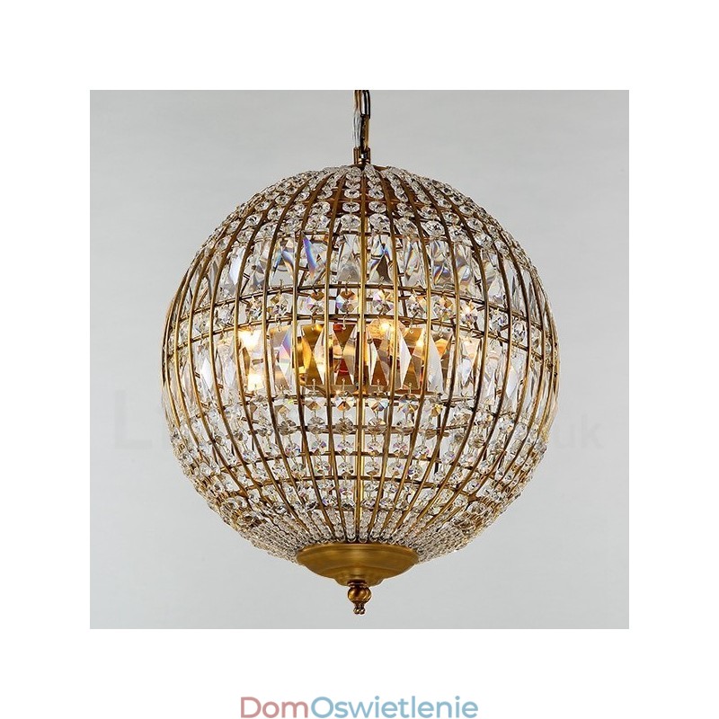 Globe Modern K9 Kryształowa lampa sufitowa wisząca do wnętrz Żyrandol Oświetlenie Lampy Osprzęt