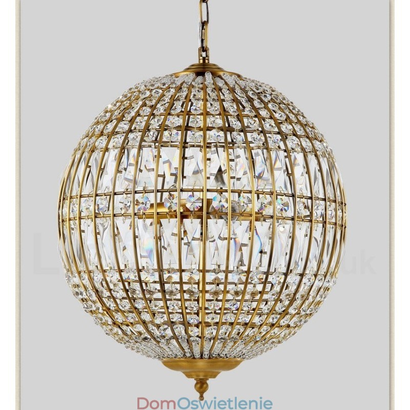 Globe Modern K9 Kryształowa lampa sufitowa wisząca do wnętrz Żyrandol Oświetlenie Lampy Osprzęt