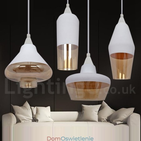 Europejska lampa wisząca ze szkła retro lounge Europejska lampa wisząca ze szkła retro lounge