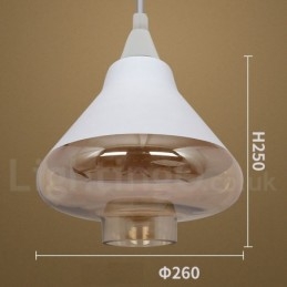 Europejska lampa wisząca ze szkła retro lounge