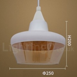 Europejska lampa wisząca ze szkła retro lounge