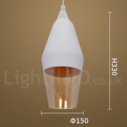 Europejska lampa wisząca ze szkła retro lounge