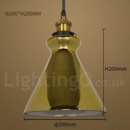 Europejska lampa wisząca ze szkła