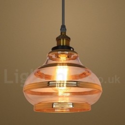 Bar Lounge Europejska szklana lampa wisząca