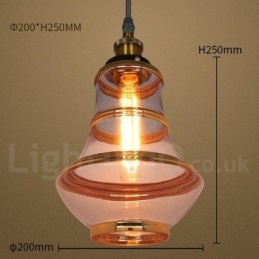 Bar Lounge Europejska szklana lampa wisząca