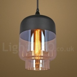 Rustykalna szklana lampa wisząca europejska lampa wisząca do salonu