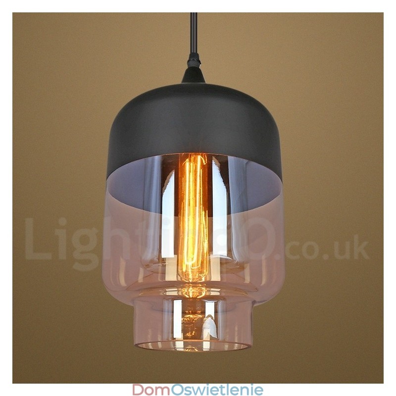 Rustykalna szklana lampa wisząca europejska lampa wisząca do salonu