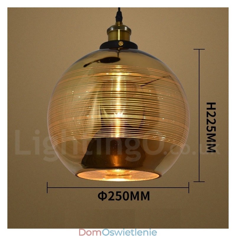 Europejska szklana lampa wisząca Cafe Pendant Lamp