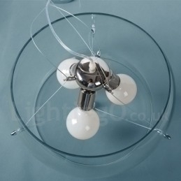 3 światła nowoczesne współczesne szkło wiszące lampa