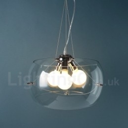 3 światła nowoczesne współczesne szkło wiszące lampa