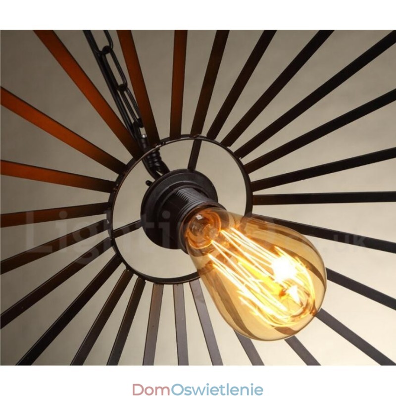 1 Światło Rustykalna Lampa Wisząca Cafe Lodge Hemp Rope Lampa Wisząca