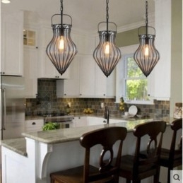 1 Światło Vintage Cafe Glass Pendant Light Loft Pendant Lamp