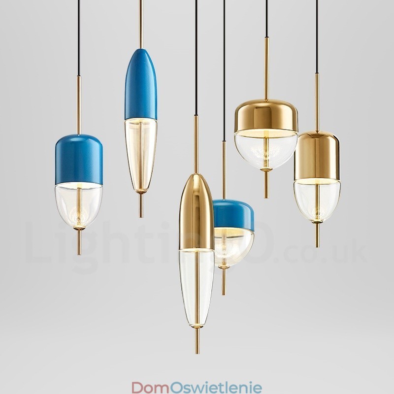 1 Światło Nowoczesna Współczesna Szklana Lampa Wisząca