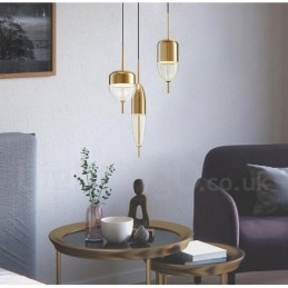 1 Światło Nowoczesna Współczesna Szklana Lampa Wisząca