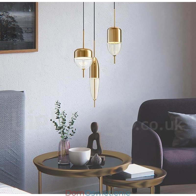 1 Światło Nowoczesna Współczesna Szklana Lampa Wisząca