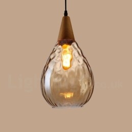 1 Światło Nordic Style Nowoczesna Współczesna Szklana Lampa Wisząca