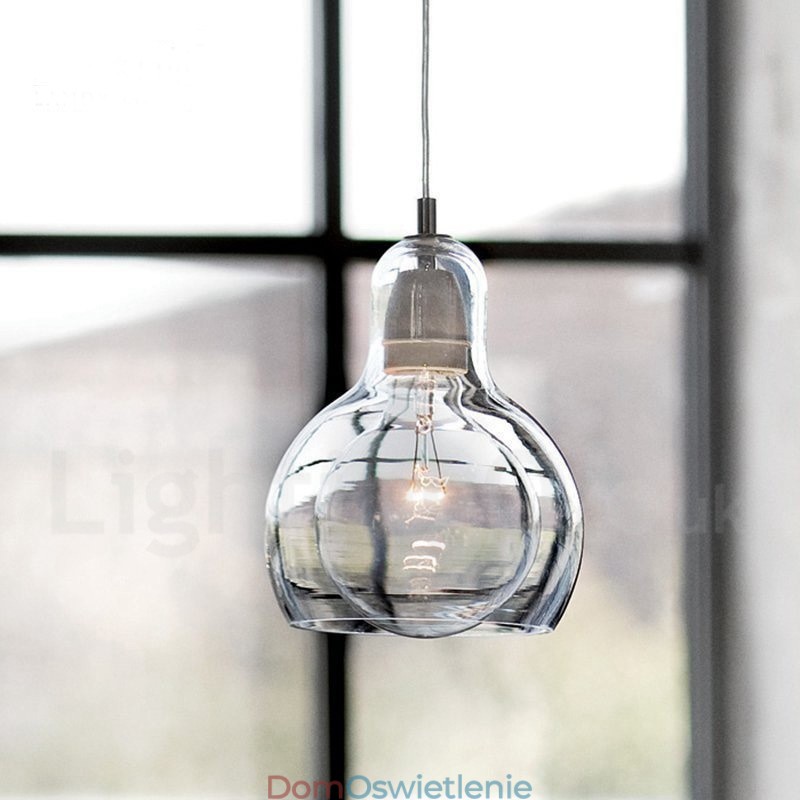 1 Światło Nordic Style Nowoczesna Współczesna Szklana Lampa Wisząca