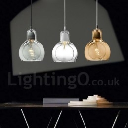 1 Światło Nordic Style Nowoczesna Współczesna Szklana Lampa Wisząca