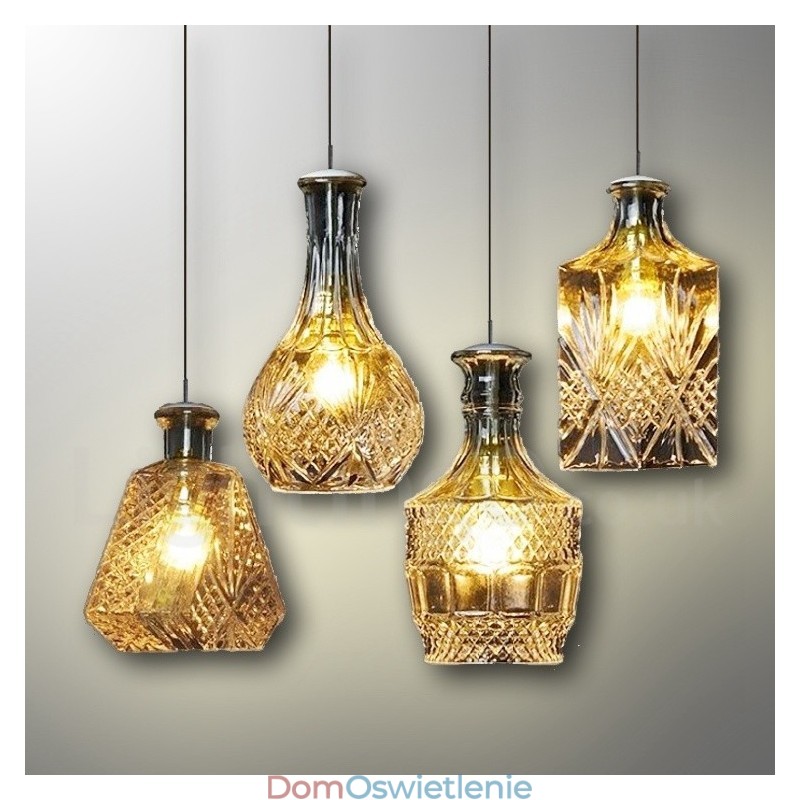 1 światło Rustic Lodge Glass Cafe Pendant Light