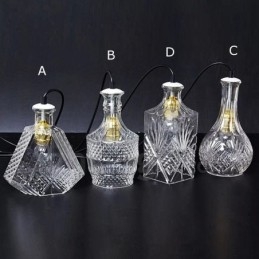 1 światło Rustic Lodge Glass Cafe Pendant Light
