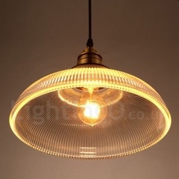 1 Światło Vintage Szklana Lampa Wisząca