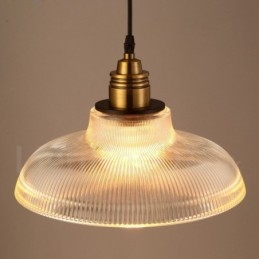 1 Światło Vintage Szklana Lampa Wisząca