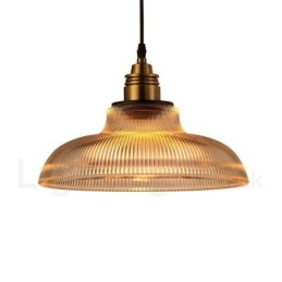 1 Światło Vintage Szklana Lampa Wisząca