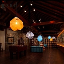 1-punktowa lampa wisząca Rustic Lodge z kloszem szklanym