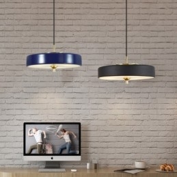 1-punktowa nowoczesna, współczesna, luksusowa lampa wisząca z kloszem szklanym