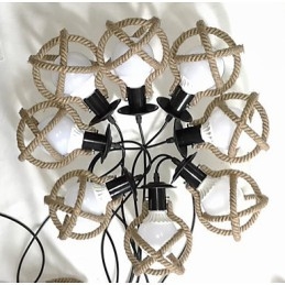 Lampa linowa Żyrandol Ubranie długie Kreatywne Niebiańskie Panny Rozrzucają Kwiaty. Lampa Pająk